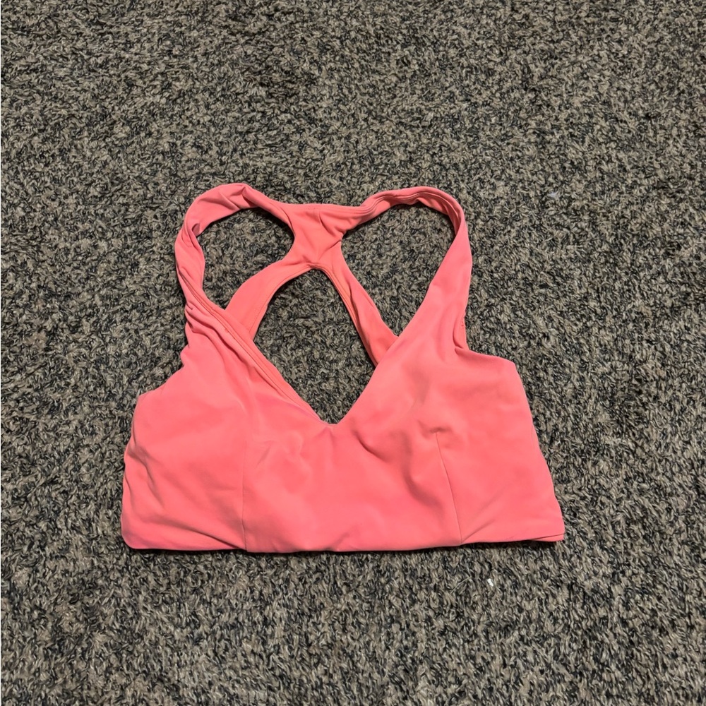 Alphalete Coral/Orange Sports Bra